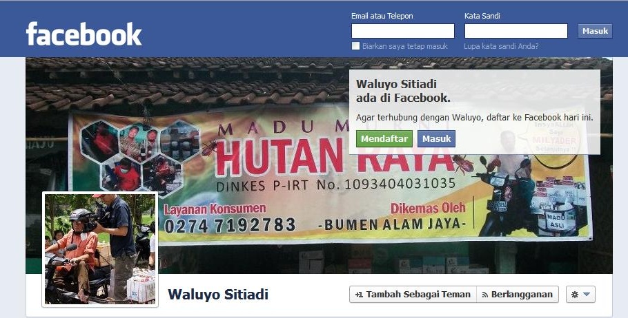 akun facebook pak Waluyo