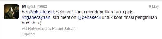 ucapan selamat atas Tiga Perayaan