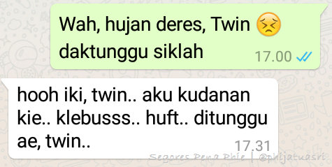 WA Twin hujan deras