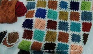 granny square; crochet, blanket